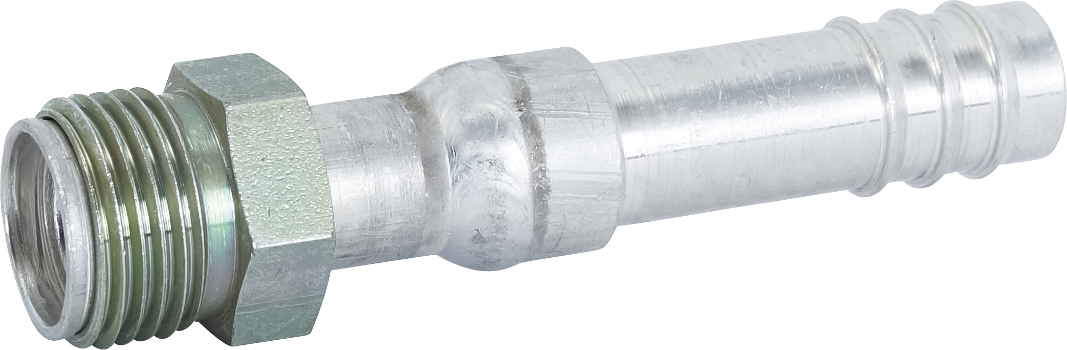 HOSE FITTING, BARB, MIO, STR, #8, #10, ALUMINIUM, STEP-UP