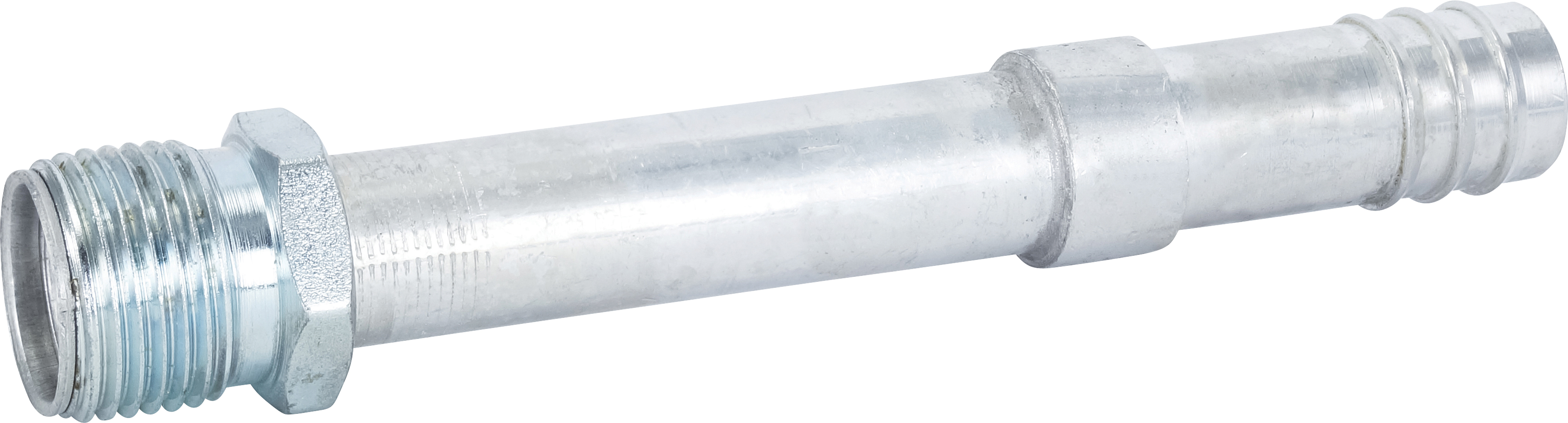 HOSE FITTING, BARB, MIO, STR, #10, #12, ALUMINIUM, STEP-UP