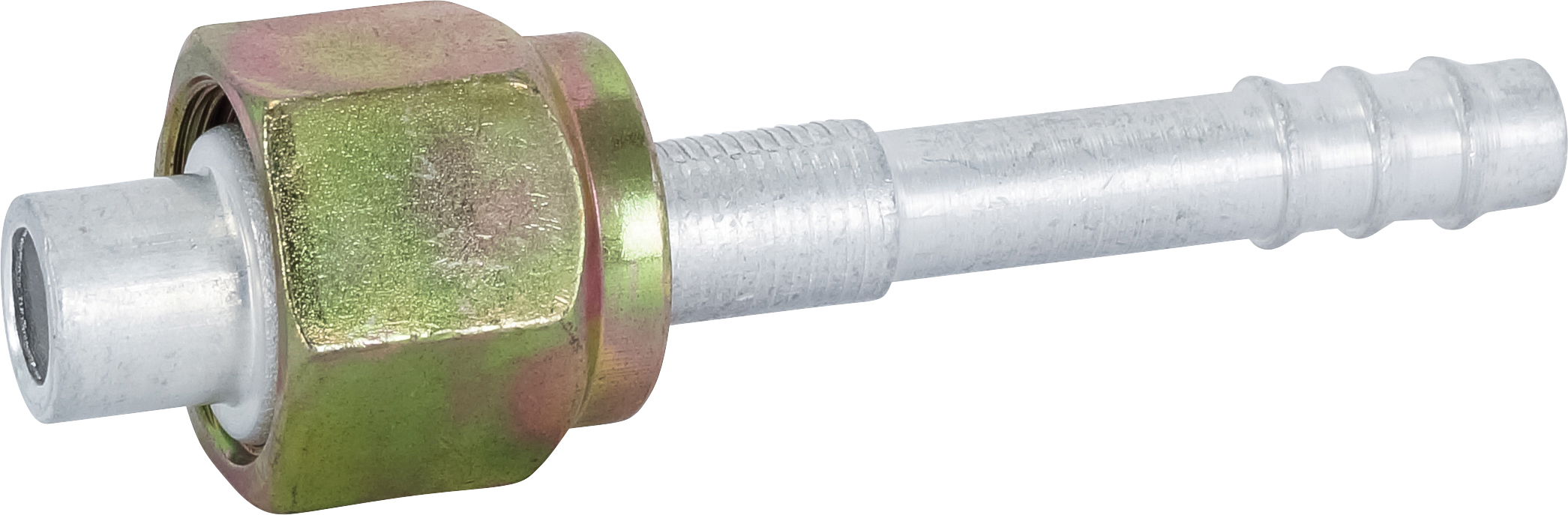 HOSE FITTING, BARB, FOR, STR, #8, #6, ALUMINIUM, STEP-DOWN