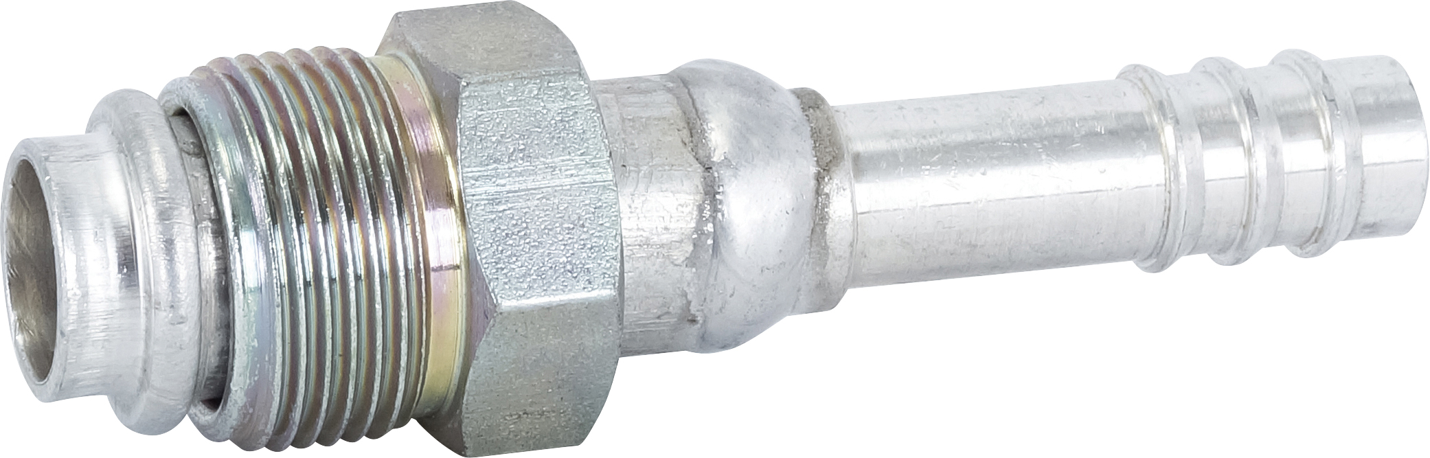 HOSE FITTING, BARB, MOR, STR, #10, #8, ALUMINIUM, STEP-DOWN
