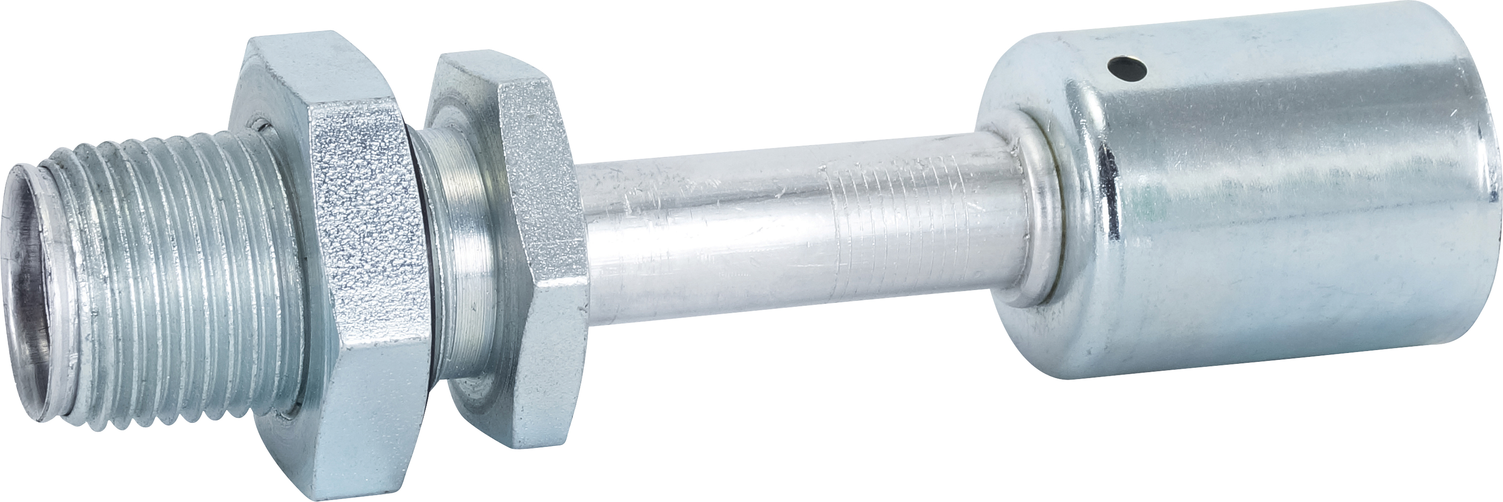 HOSE FITTING, BEADLOCK, MIO, STR, #10, STEEL, BULKHEAD