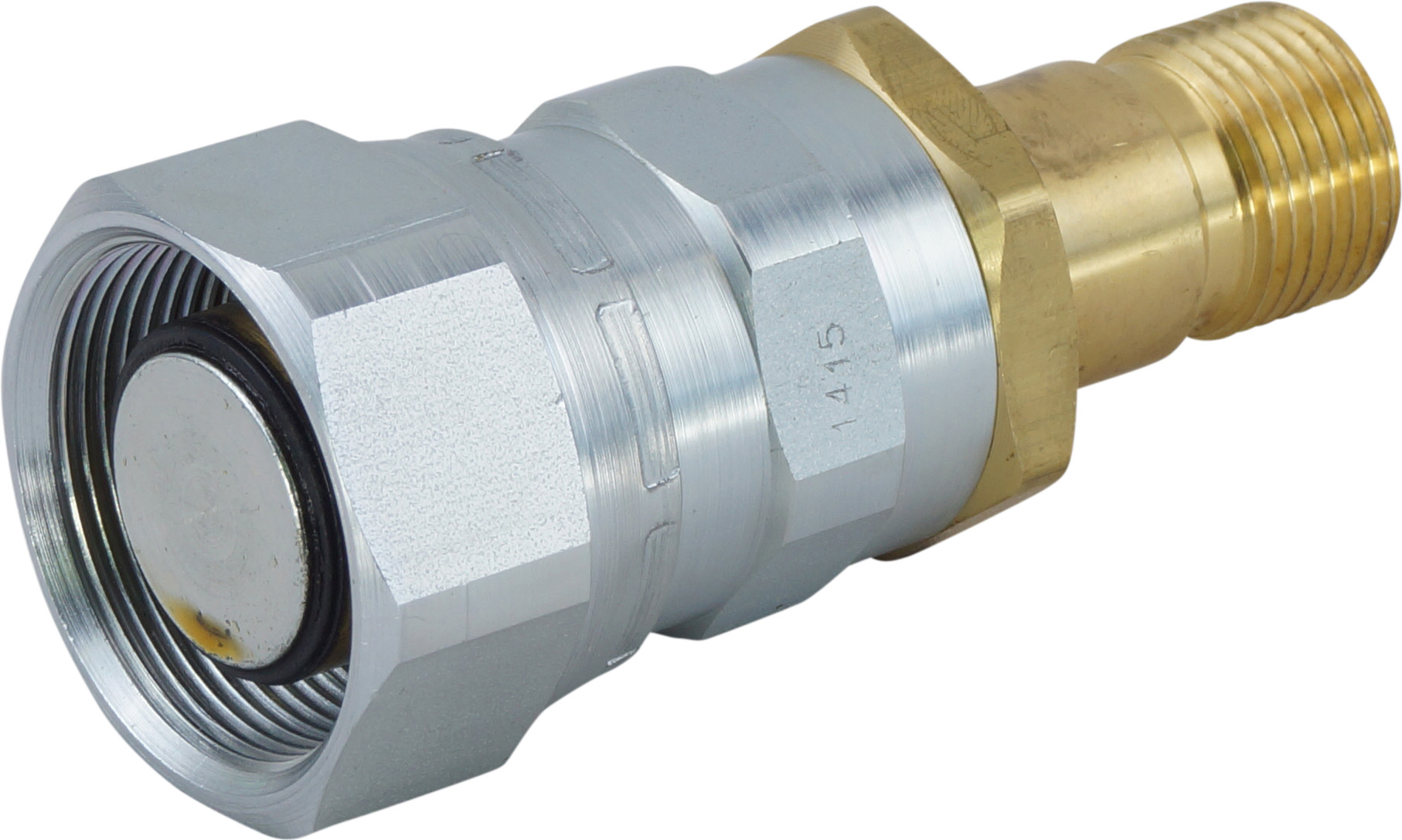 HOSE FITTING, MIO-MIO, #10, STEEL, QUICK-DISCONNECT ASSEMBLY