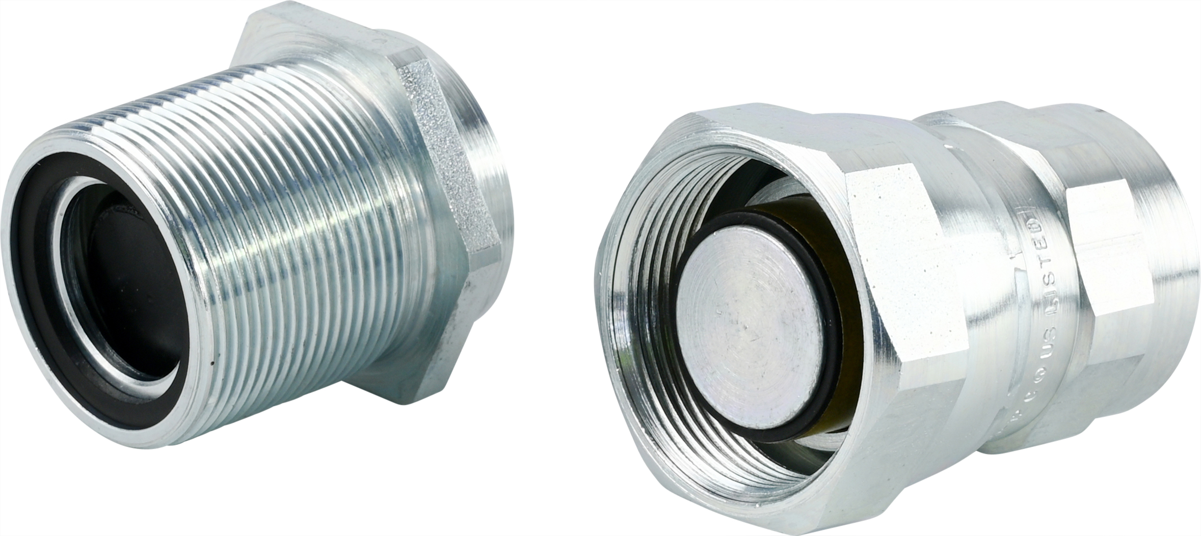 HOSE FITTING, MIO-MIO, #12, STEEL, QUICK-DISCONNECT ASSEMBLY