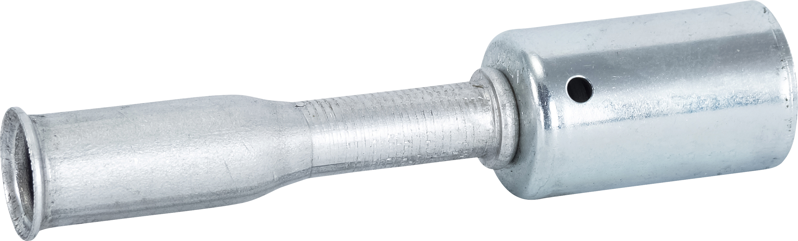HOSE FITTING, FSL, STR, #6, ALUMINIUM, STANDARD, SPRING-LOCK