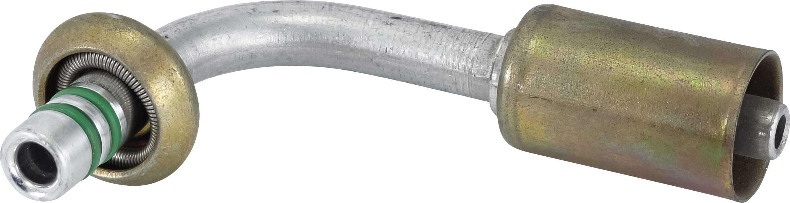 HOSE FITTING, MSL, 90 DEG, #6, ALUMINIUM, STANDARD, SPRING-LOCK