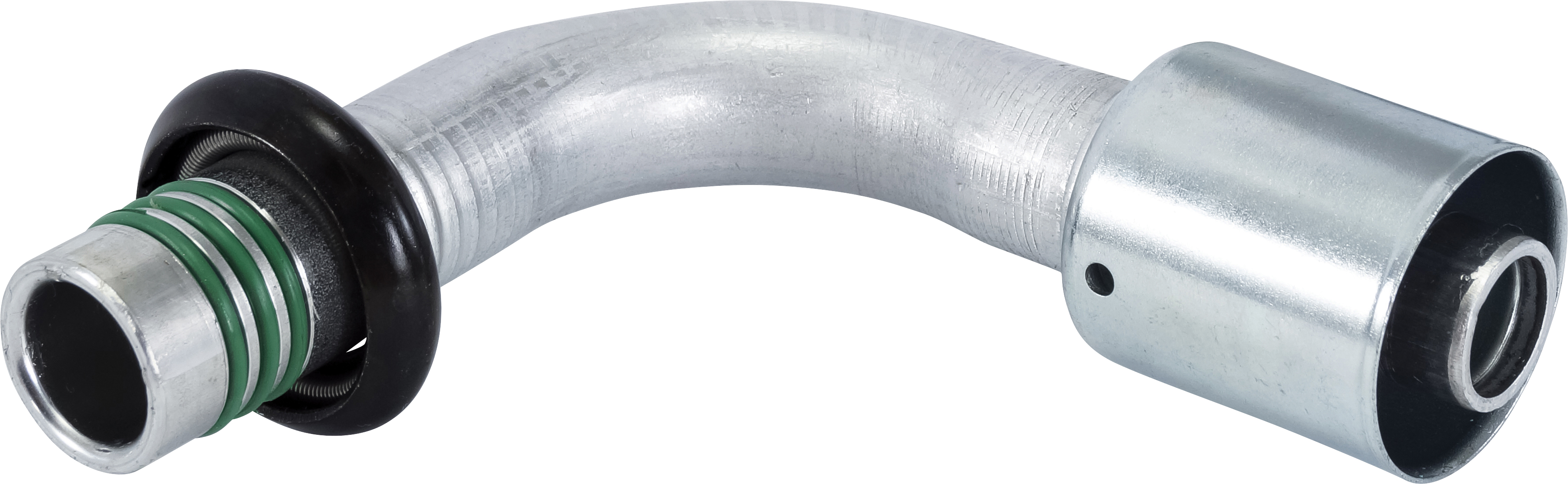 HOSE FITTING, MSL, 90 DEG, #12, ALUMINIUM, STANDARD, SPRING-LOCK