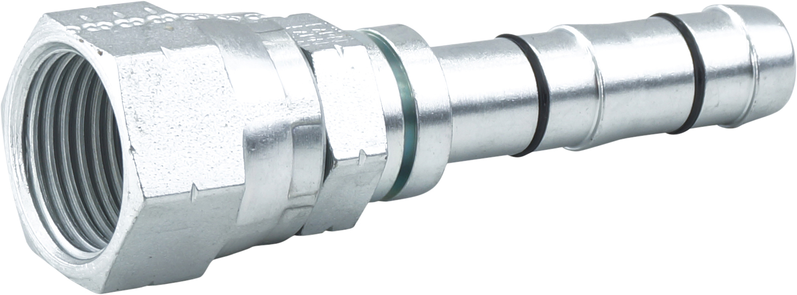 HOSE FITTING, EATON, E-Z CLIP, FF, STR, #8, STEEL
