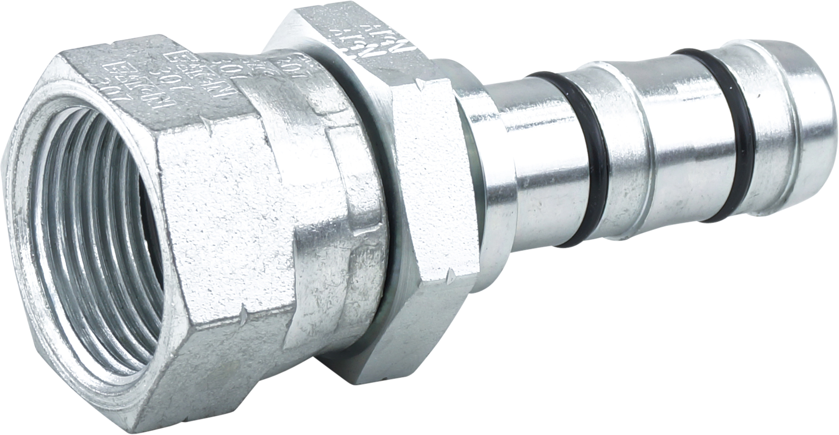 HOSE FITTING, EATON, E-Z CLIP, FF, STR, #12, STEEL