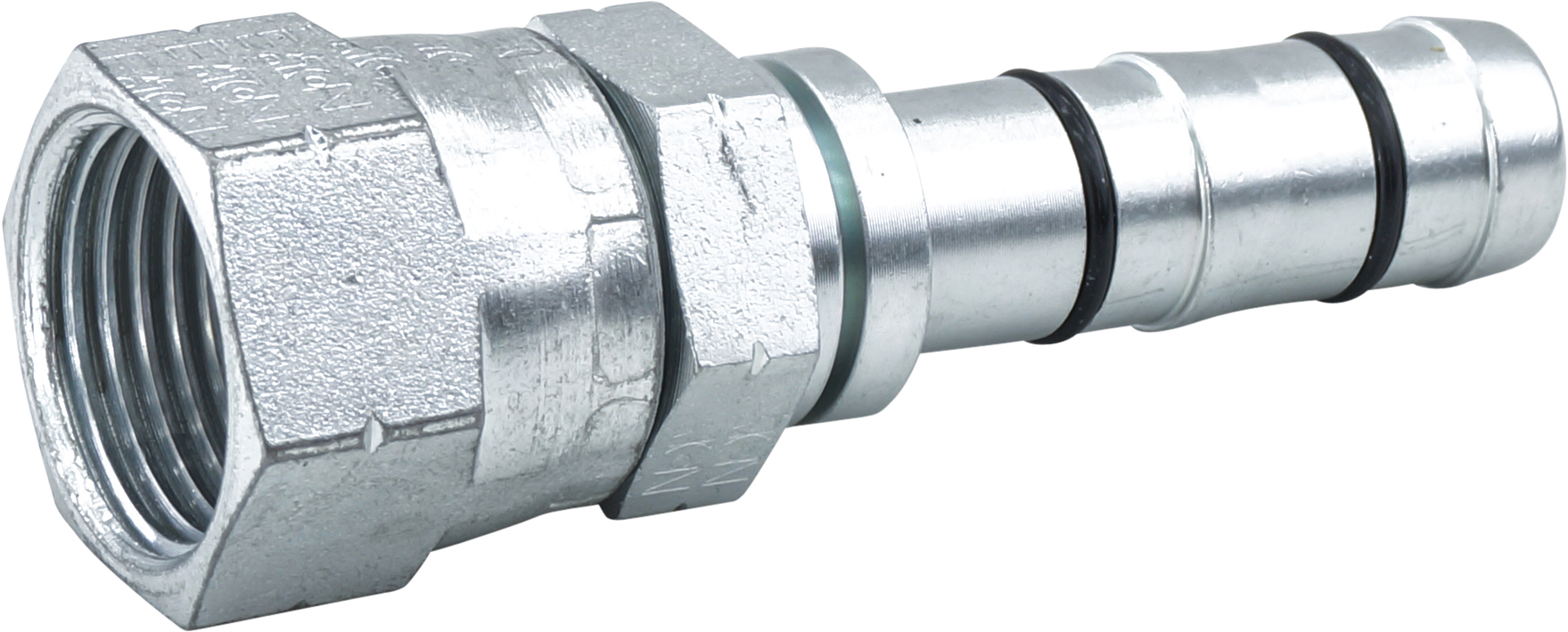 HOSE FITTING, EATON, E-Z CLIP, FF, STR, #10, STEEL