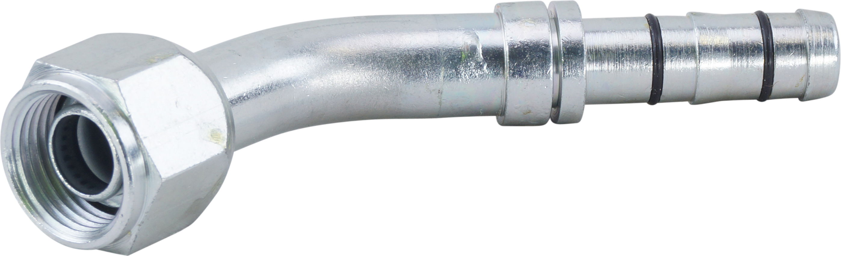 HOSE FITTING, EATON, E-Z CLIP, FOR, 45 DEG, #10, STEEL