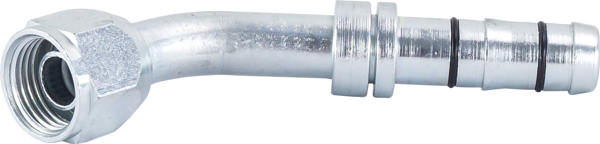HOSE FITTING, EATON, E-Z CLIP, FOR, 45 DEG, #8-10, STEEL, STEP-UP
