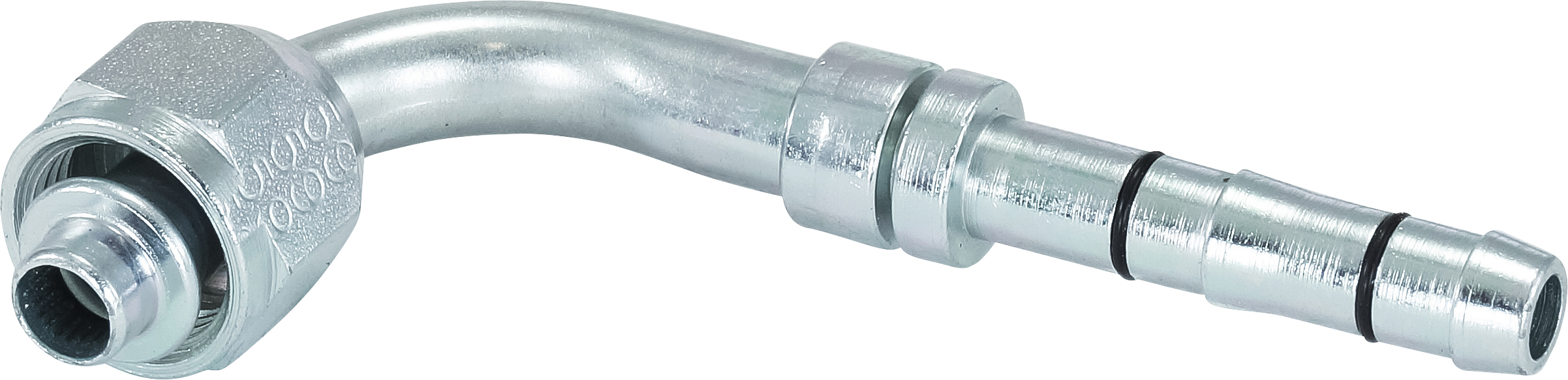 HOSE FITTING, EATON, E-Z CLIP, FOR, 90 DEG, #6, STEEL