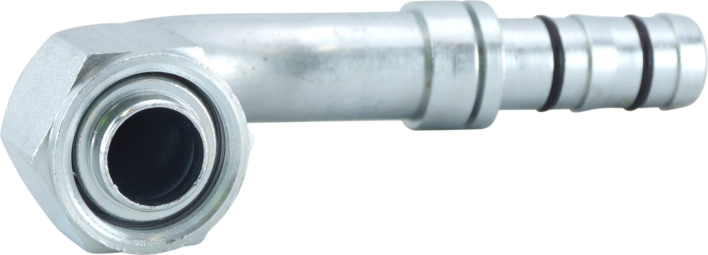 HOSE FITTING, EATON, E-Z CLIP, FOR, 90 DEG, #12, STEEL