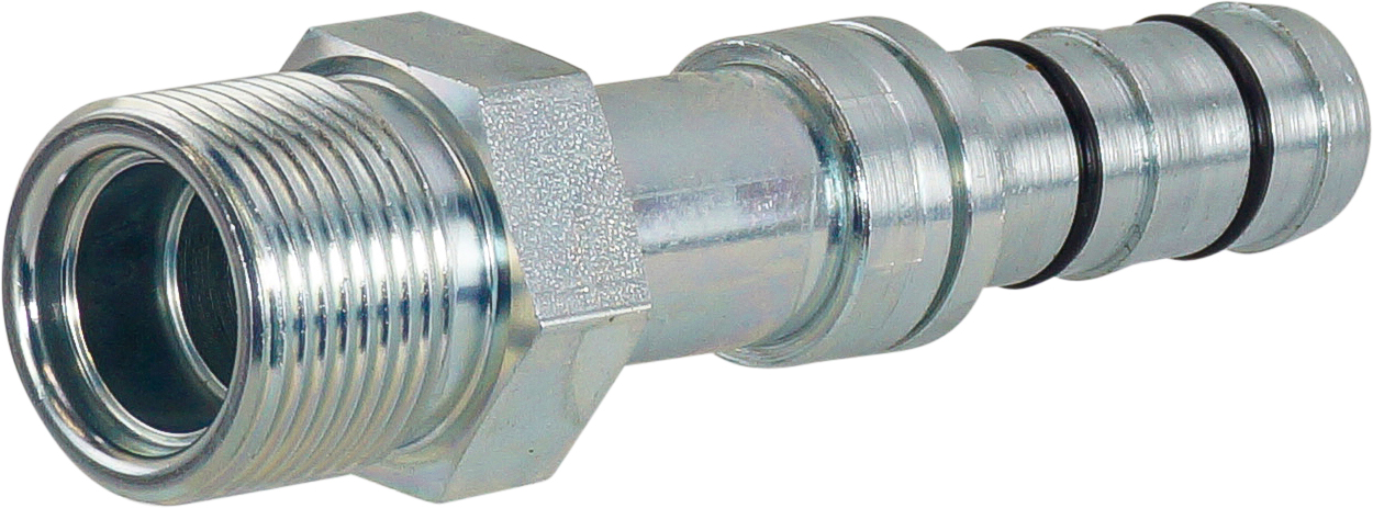 HOSE FITTING, EATON, E-Z CLIP, MIO, STR, #12, STEEL