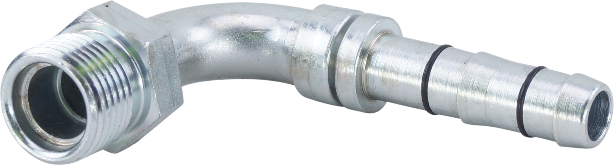 HOSE FITTING, EATON, E-Z CLIP, MIO, 90 DEG, #8, STEEL
