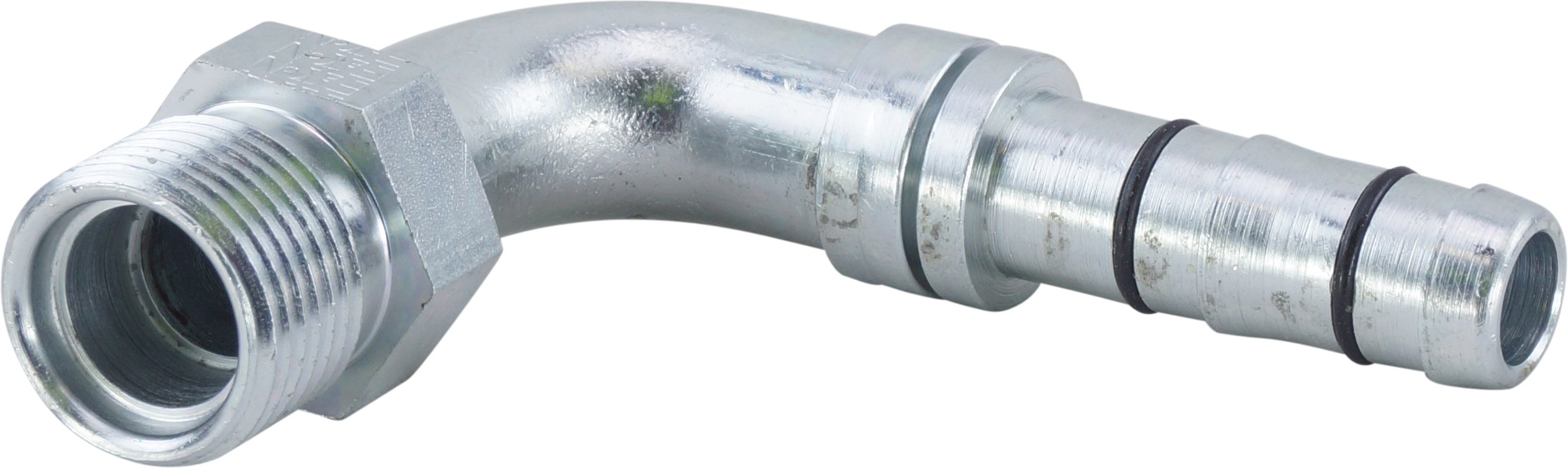 HOSE FITTING, EATON, E-Z CLIP, MIO, 90 DEG, #10, STEEL