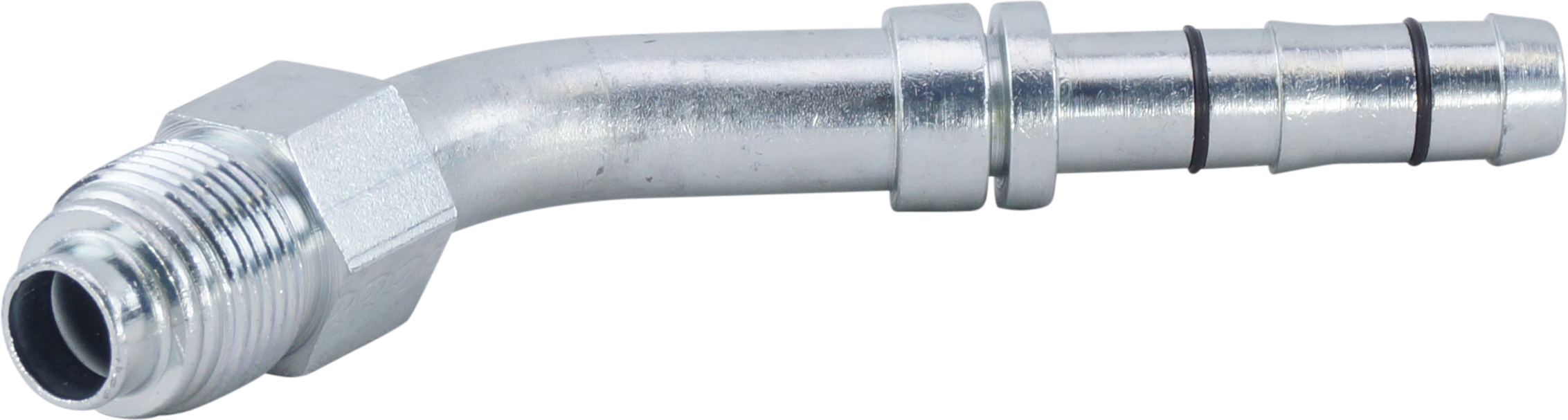 HOSE FITTING, EATON, E-Z CLIP, MOR, 45 DEG, #8, STEEL