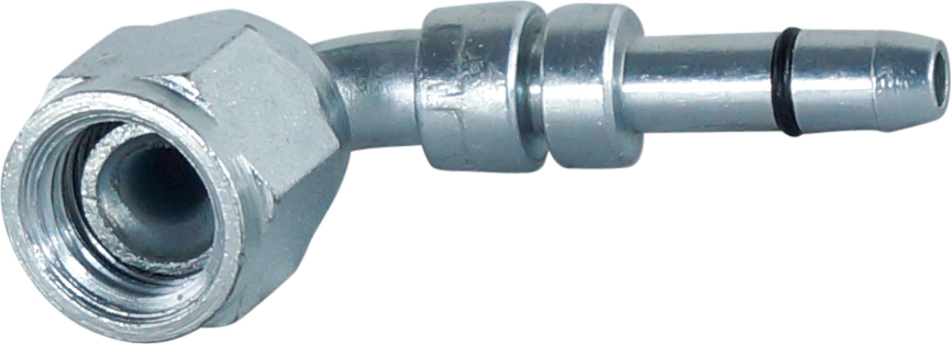 HOSE FITTING, EATON, E-Z CLIP, FLARE, 90 DEG FEM, #4, 7/16/20 THREAD