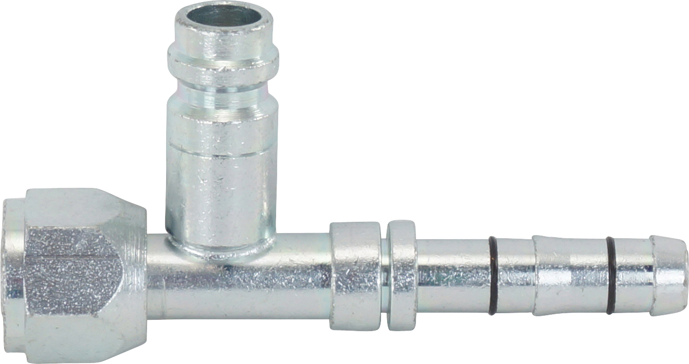 HOSE FITTING, EATON, E-Z CLIP, FOR, STR, #8, STEEL, R134A ACCESS