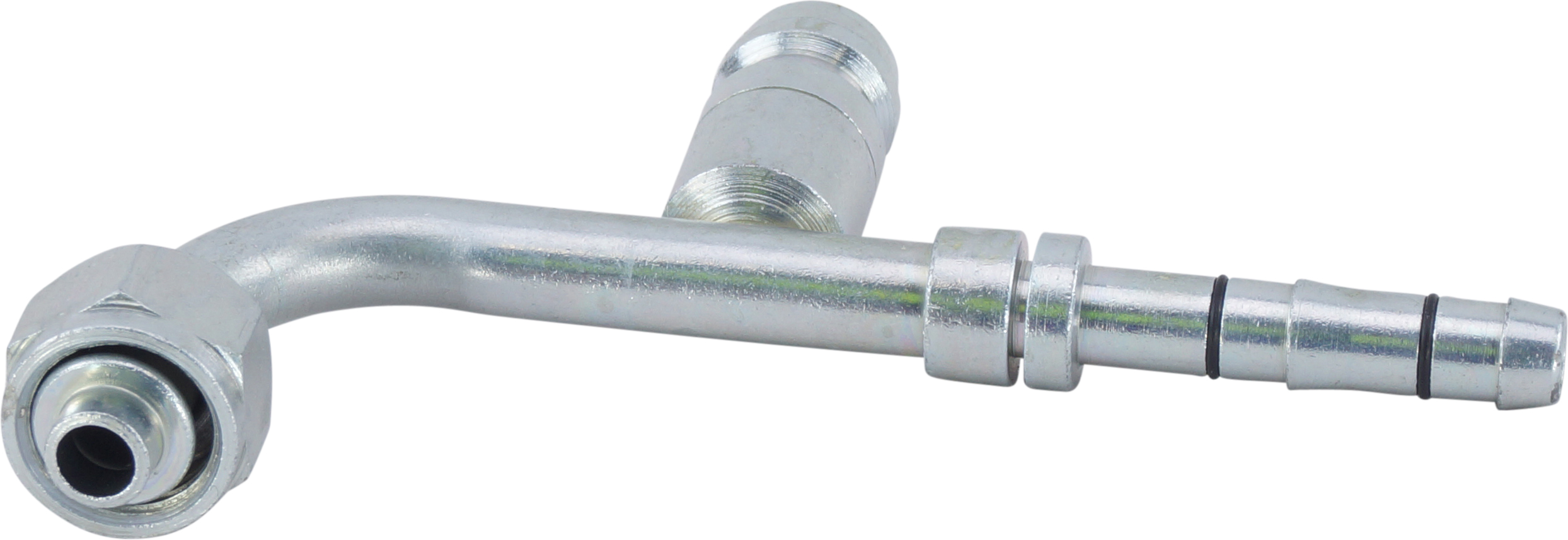 HOSE FITTING, EATON, E-Z CLIP, FOR, 90 DEG, #6, STEEL, R134A ACCESS