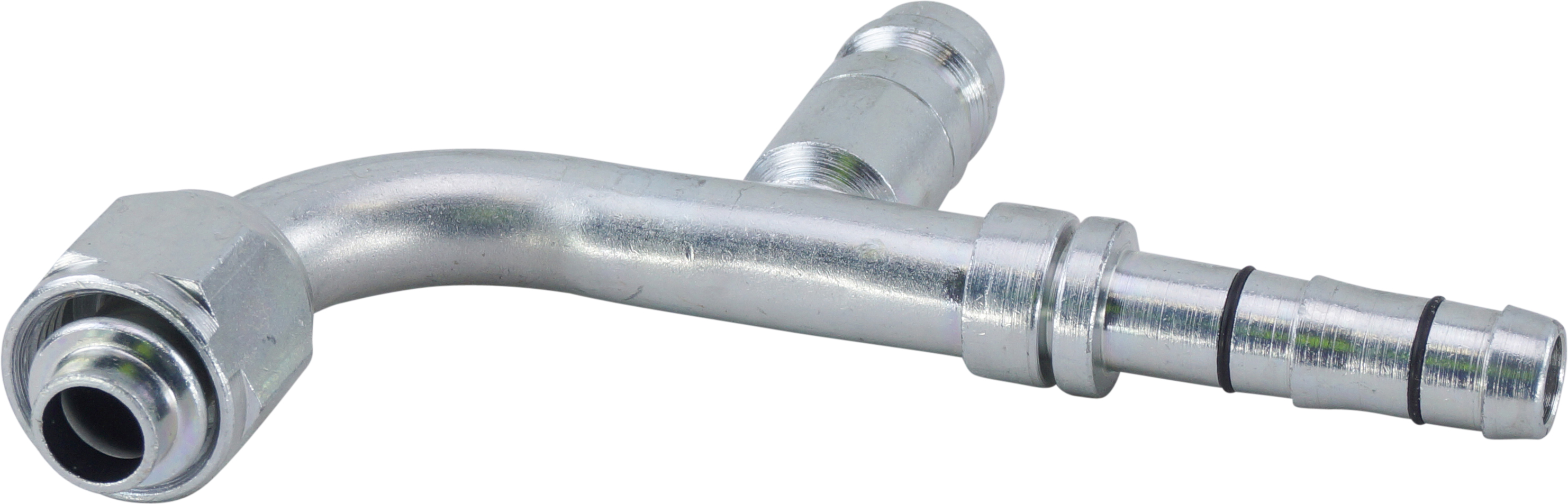 HOSE FITTING, EATON, E-Z CLIP, FOR, 90 DEG, #8, STEEL, R134A ACCESS