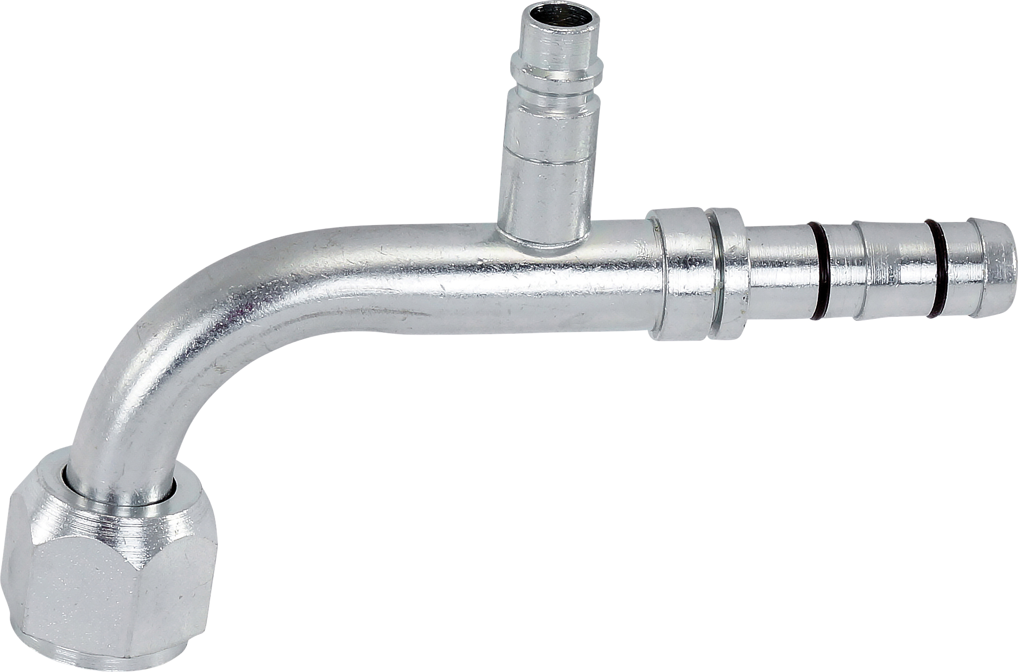 HOSE FITTING, EATON, E-Z CLIP, FOR, 90 DEG, #10, STEEL, R134A ACCESS