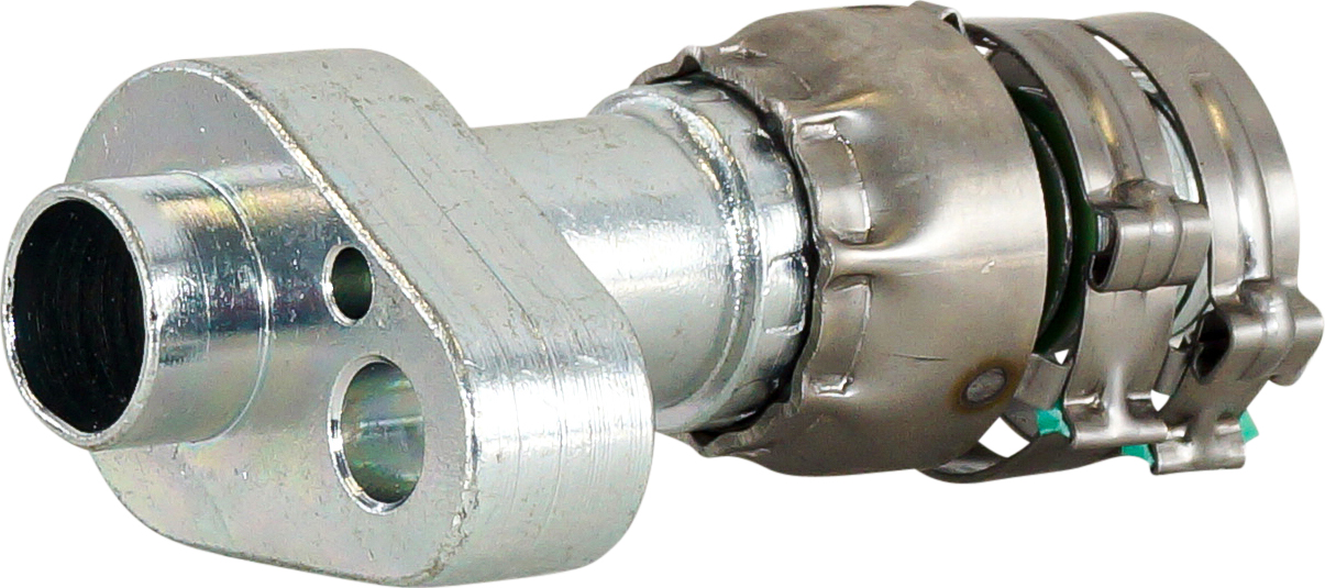 HOSE FITTING, SUPERFLEX HD, PAD, STR #14, STEEL, SUITS CAT NEW PAD