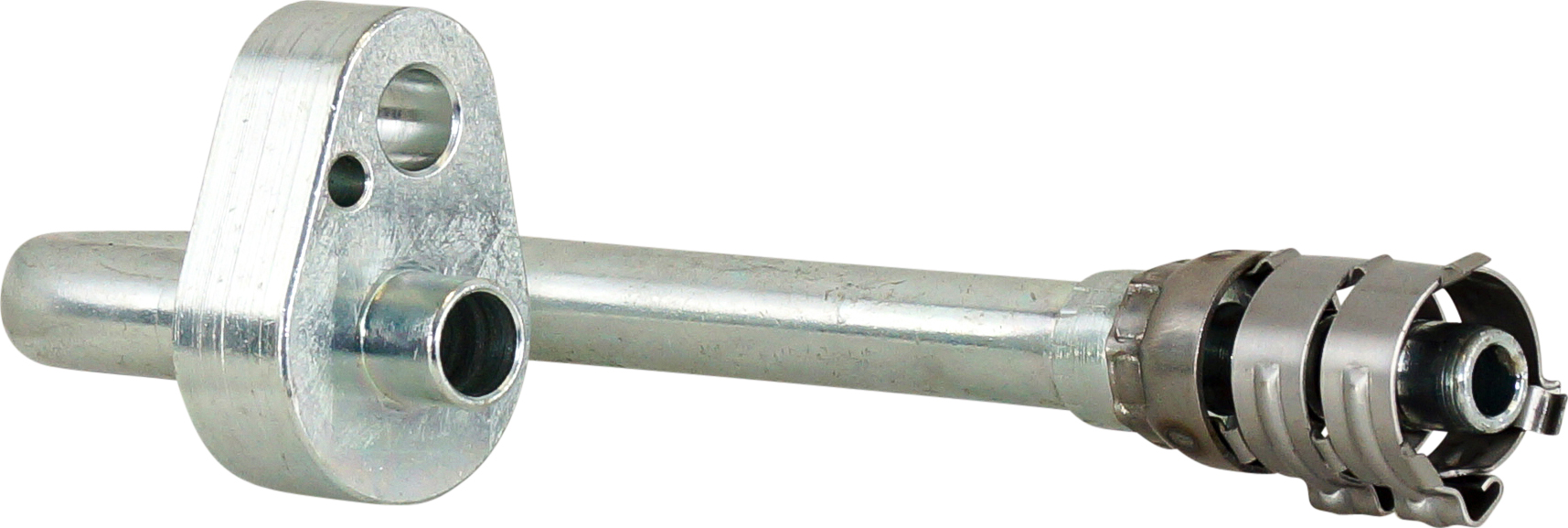 HOSE FITTING, SUPERFLEX HD, PAD, 180 DEG LONG, #8, STEEL, SUITS CAT NEW PAD