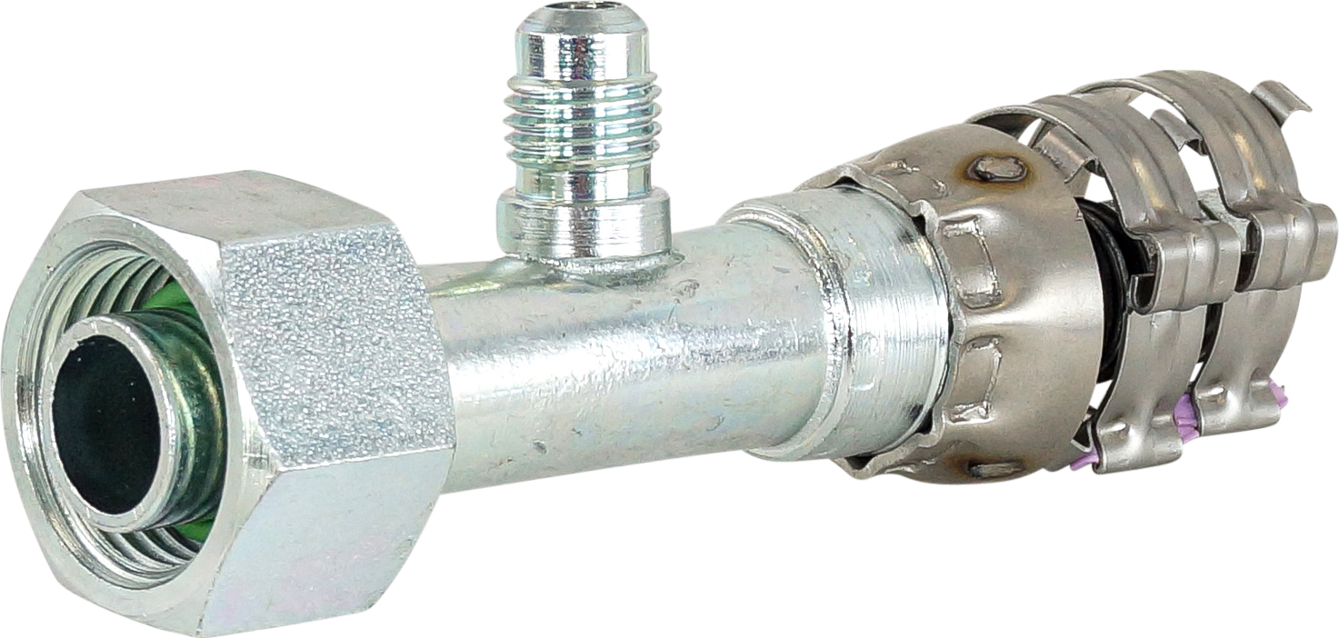 HOSE FITTING, SUPERFLEX HD, FOR, STR, #10, STEEL, 1/4-INCH MF (R12) ACCESS