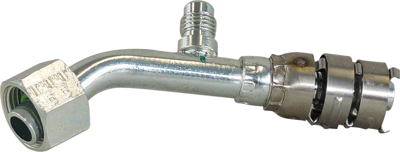 HOSE FITTING, SUPERFLEX HD, FOR, 45D, #8, STEEL, 1/4-INCH MF (R12) ACCESS