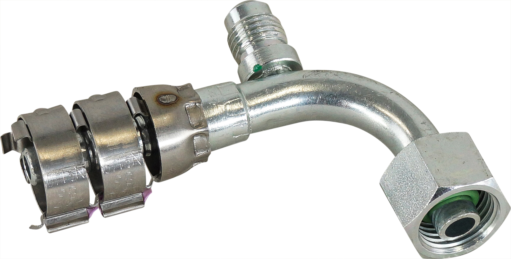 HOSE FITTING, SUPERFLEX HD, FOR, 90D, #6, STEEL, 1/4-INCH MF (R12) ACCESS