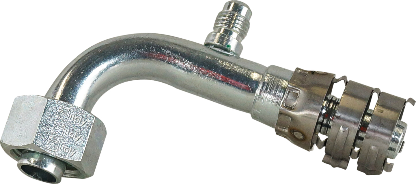 HOSE FITTING, SUPERFLEX HD, FOR, 90D, #10, STEEL, 1/4-INCH MF (R12) ACCESS