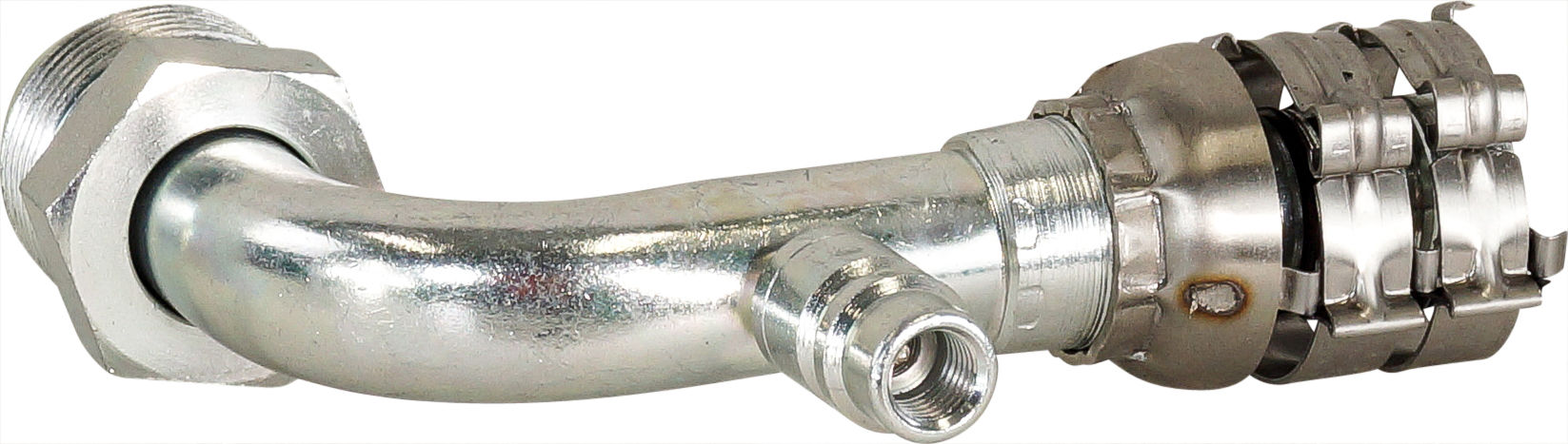HOSE FITTING, SUPERFLEX HD, MOR, 90 DEG, #12, STEEL, R134A ACCESS
