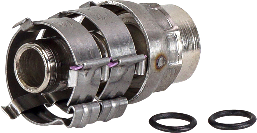 HOSE FITTING, SUPERFLEX HD, LIFESAVER, #10 (16MM)-#10 HOSE, STEEL (SINGLE)