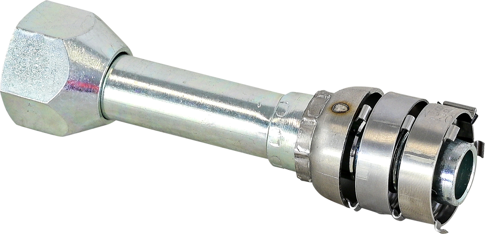 HOSE FITTING, SUPERFLEX HD, FF, STR, #10-#12, STEEL, STEP-UP