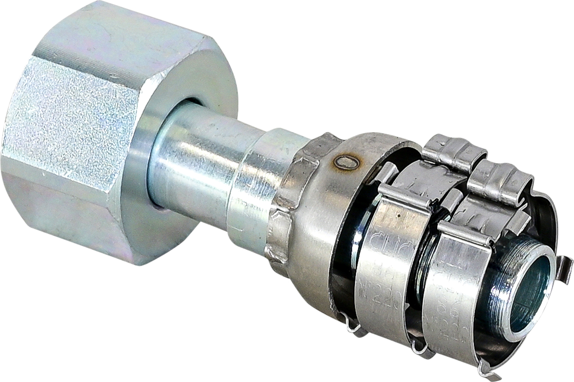 HOSE FITTING, SUPERFLEX HD, FF, STR, #12, STEEL