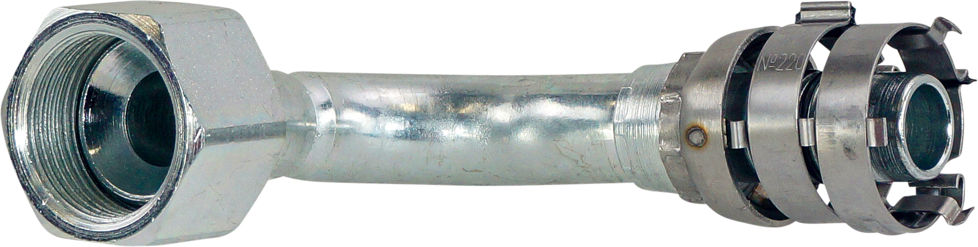 HOSE FITTING, SUPERFLEX, FF, 90 DEG, #12, STEEL