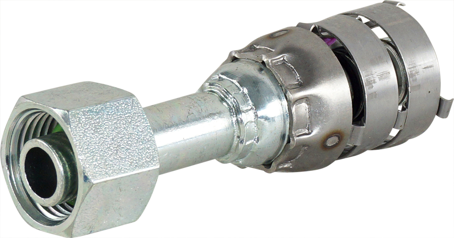 HOSE FITTING, SUPERFLEX HD, FOR, STR, #8-#10, STEEL, STEP-UP