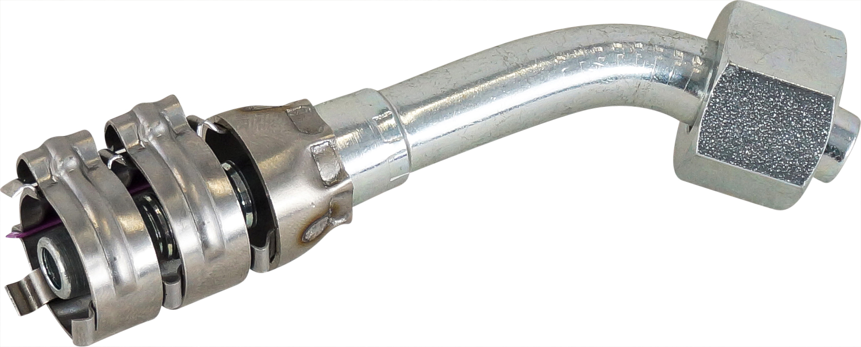 HOSE FITTING, SUPERFLEX HD, FOR, 45 DEG, #6, STEEL