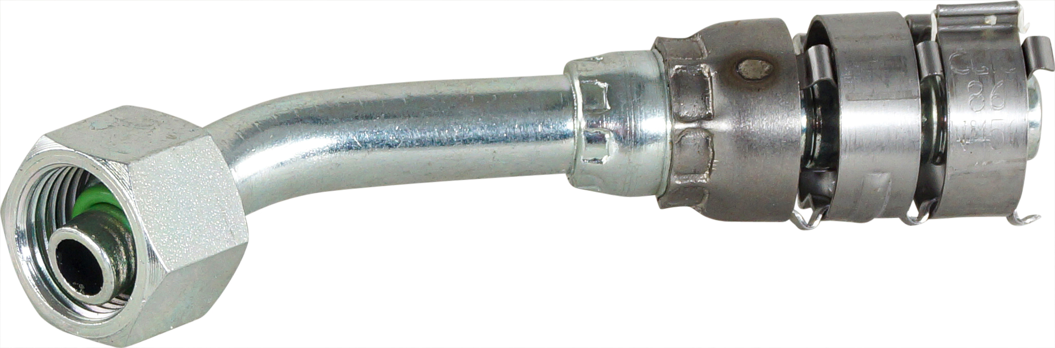 HOSE FITTING, SUPERFLEX HD, FOR, 45 DEG, #6-#8, STEEL, STEP-UP