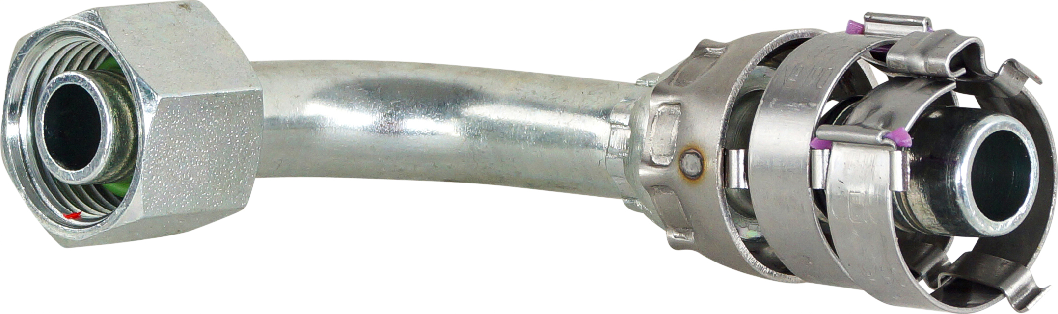 HOSE FITTING, SUPERFLEX HD, FOR, 90 DEG, #8-#10, STEEL, STEP-UP