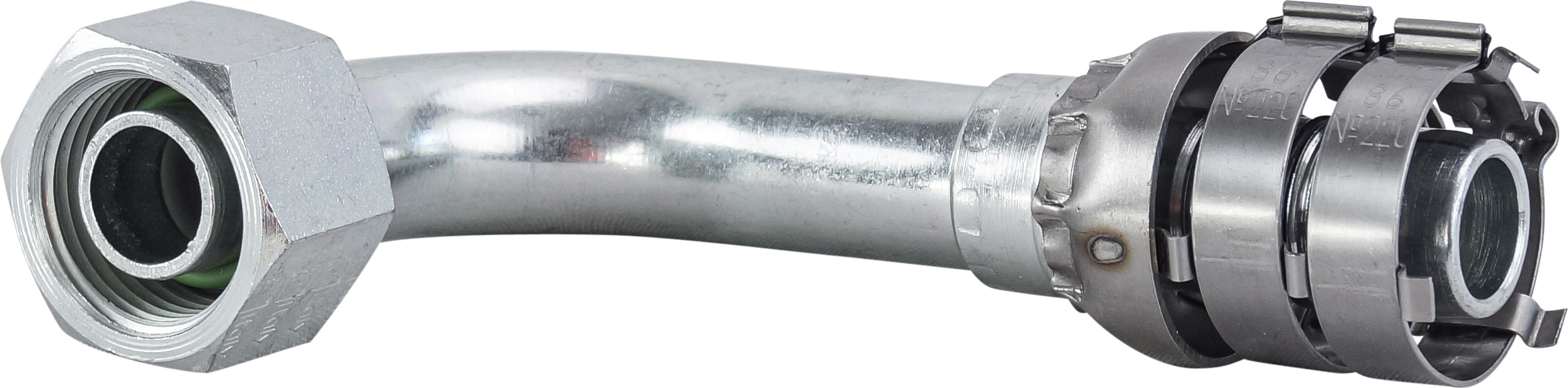 HOSE FITTING, SUPERFLEX HD, FOR, 90 DEG, #10-#12, STEEL, STEP-UP