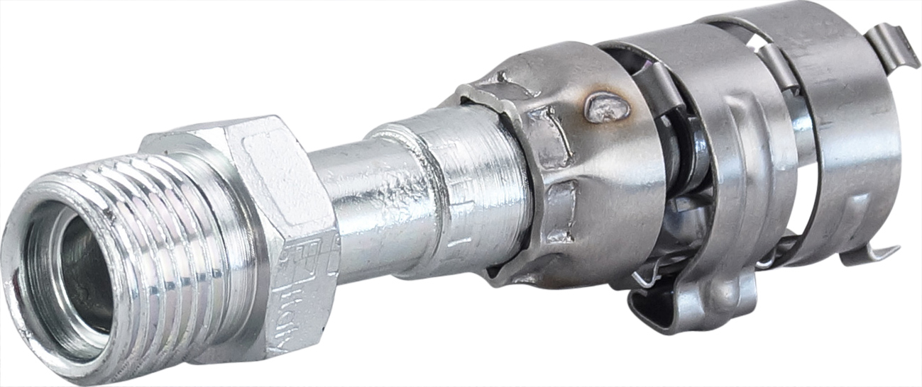 HOSE FITTING, SUPERFLEX HD, MIO, STR, #6, STEEL