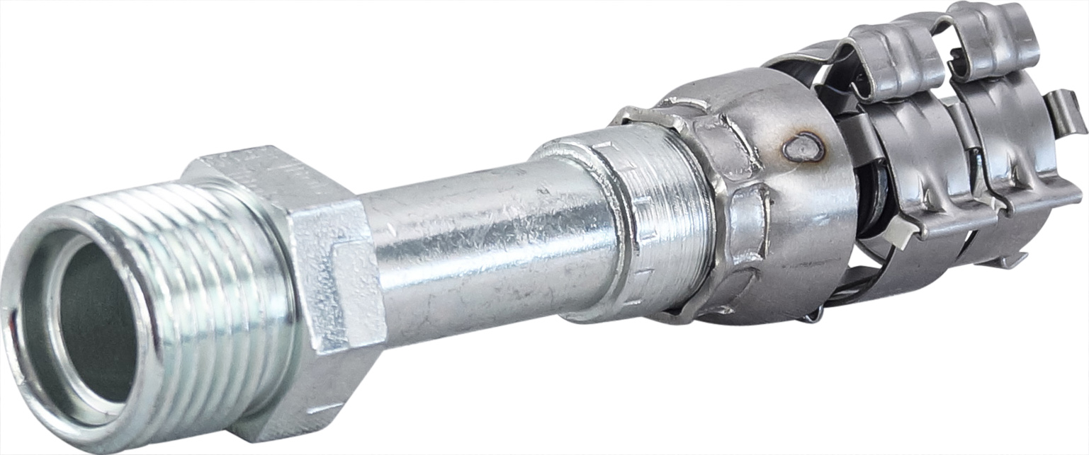 HOSE FITTING, SUPERFLEX HD, MIO, STR, #8, STEEL