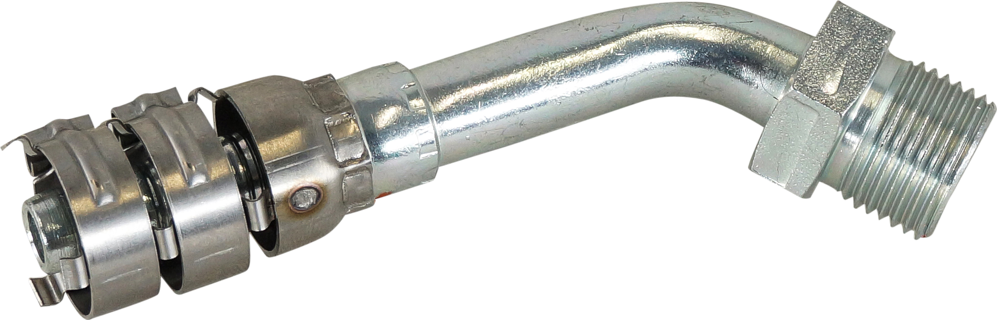 HOSE FITTING, SUPERFLEX HD, MIO, 45D, #8, STEEL