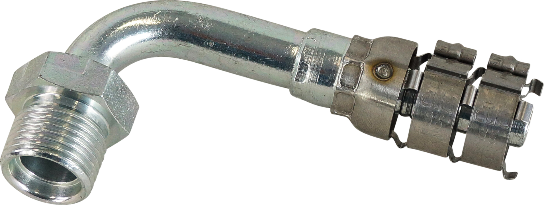 HOSE FITTING, SUPERFLEX HD, MIO, 90D, #8, STEEL