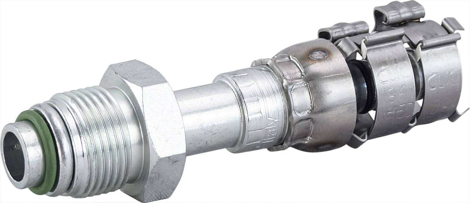 HOSE FITTING, SUPERFLEX HD, MOR, STR, #8, STEEL