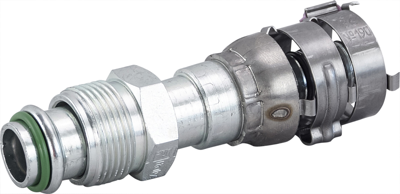HOSE FITTING, SUPERFLEX HD, MOR, STR, #10, STEEL
