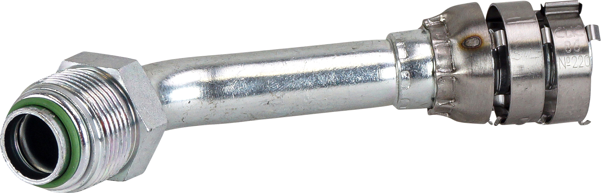 HOSE FITTING, SUPERFLEX HD, MOR, 45 DEG, #12, STEEL