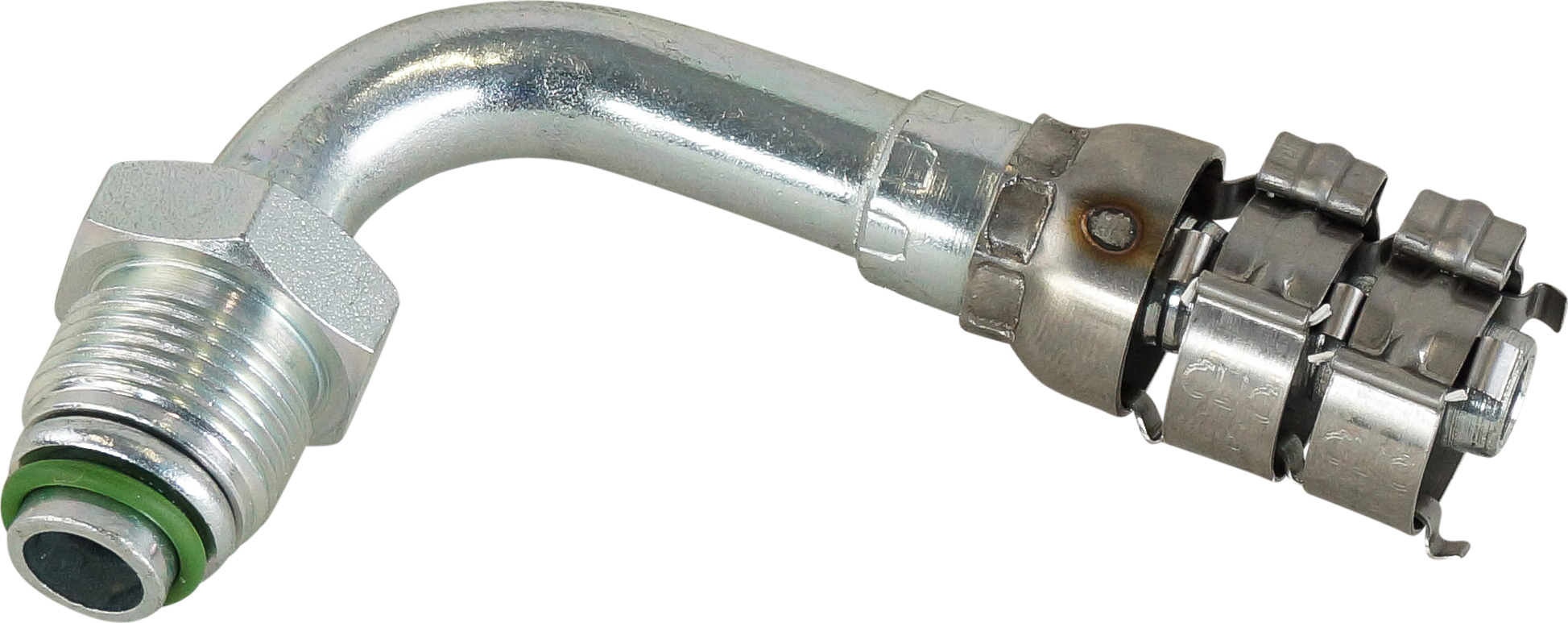 HOSE FITTING, SUPERFLEX HD, MOR, 90 DEG, #8, STEEL